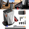 Portable Jump Starter with Air Pump, Blower & LED Light(12000 mAh)