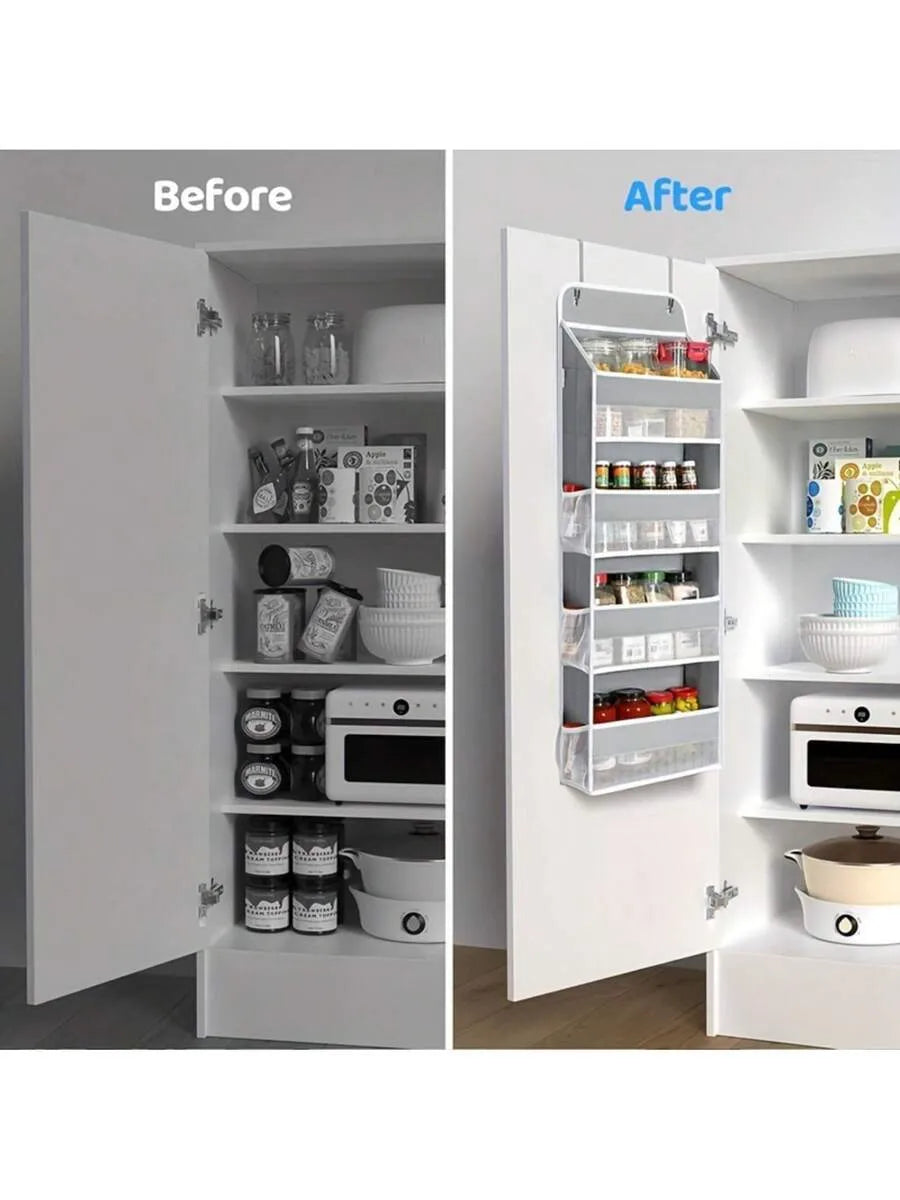 Over The Door Organizer 4 Tiers, Capacity Over Door Organizer, Door Hanging Organizer For Closet
